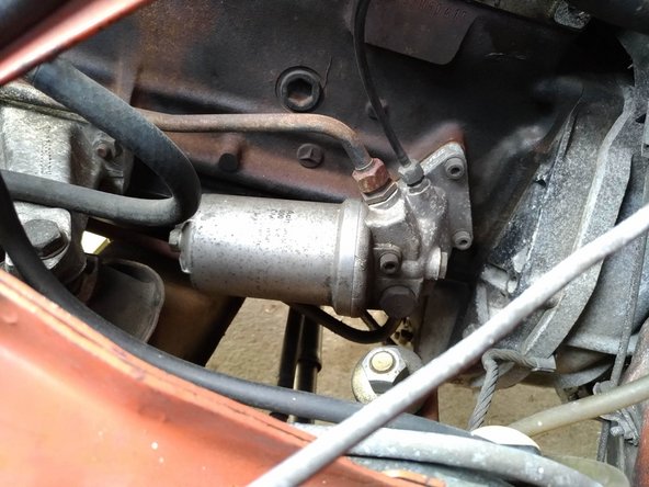 1976 Mercedes-Benz 230.6  Oil and filter, Remove old filter: step 5, image 2 of 3