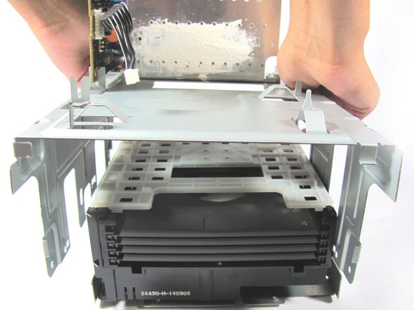 Panasonic SC-PM31 CD Player Replacement, Removing the CD assembly case: crwdns2935265:012crwdnd2935265:02crwdnd2935265:02crwdne2935265:0