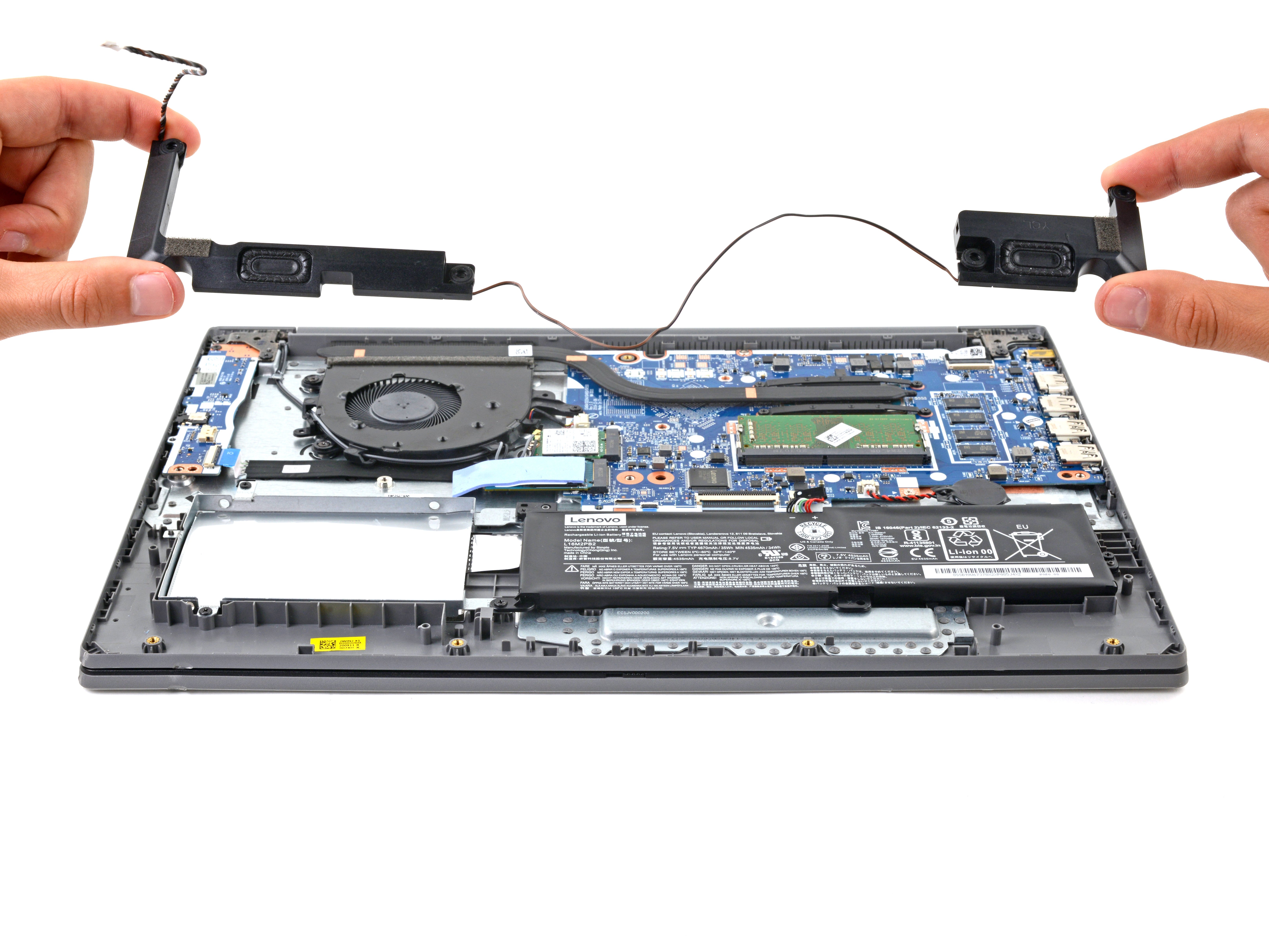 Lenovo IdeaPad 3-15IIL05 スピーカーの交換 - iFixit 修理ガイド