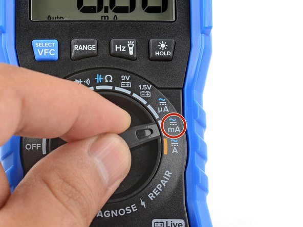 How to Make Advanced Measurements With a Multimeter, How to measure low current (mA scale): crwdns2935265:04crwdnd2935265:02crwdnd2935265:03crwdne2935265:0