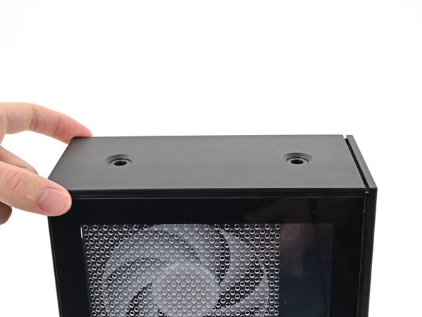 Framework Desktop CPU Fan Replacement, Install the Top Panel: crwdns2935265:023crwdnd2935265:03crwdnd2935265:03crwdne2935265:0