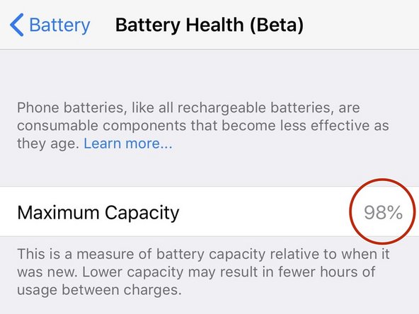 Chequea el estado de la batería de tu iPhone: paso 4, imagen 1 de 1