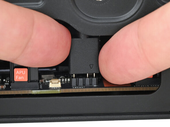 Framework Desktop CPU Fan Replacement, Connect the RGB cable: crwdns2935265:021crwdnd2935265:02crwdnd2935265:03crwdne2935265:0