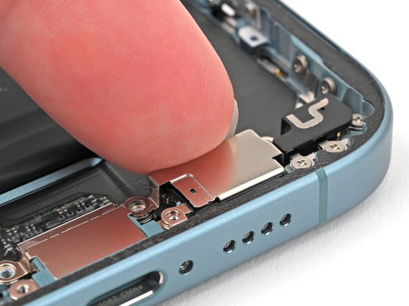 iPhone 16 Plus Microphone Replacement, Install the microphone: crwdns2935265:035crwdnd2935265:03crwdnd2935265:03crwdne2935265:0