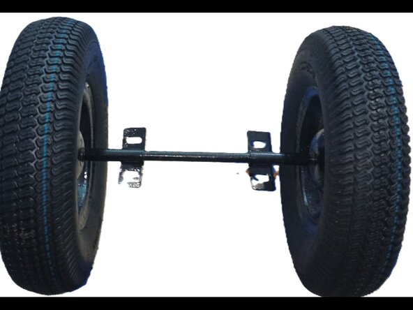 Two Wheelbarrow Tire Replacement, Tire and tube mounting on wheel: step 5, image 1 of 1