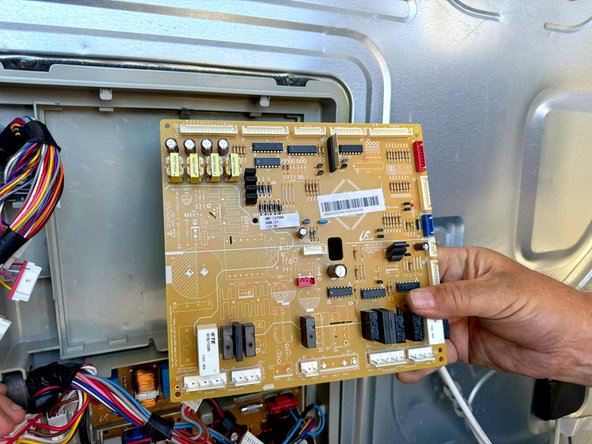 Samsung Older French Door Refrigerator Main Control Board Replacement, Remove the control board: step 8, image 2 of 2