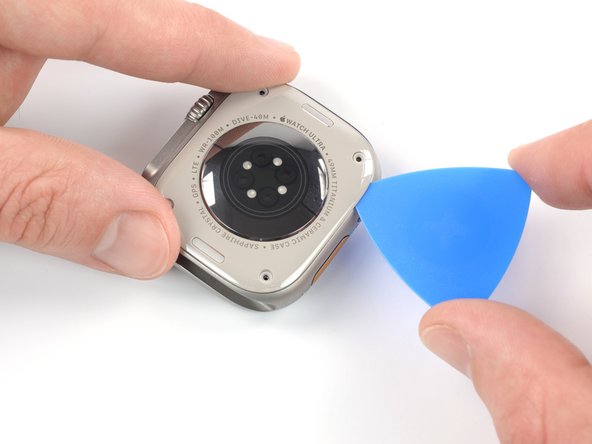 Apple Watch Ultra 2 Sensor Assembly Replacement, Slice the sensor assembly adhesive: step 7, image 2 of 3