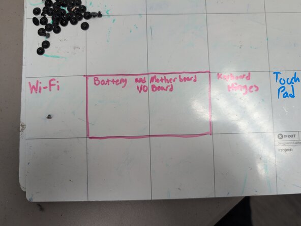 Lenovo 300e Chromebook Gen 3 Keyboard Replacement, Organize your screws and unscrew everything.: crwdns2935265:04crwdnd2935265:01crwdnd2935265:02crwdne2935265:0