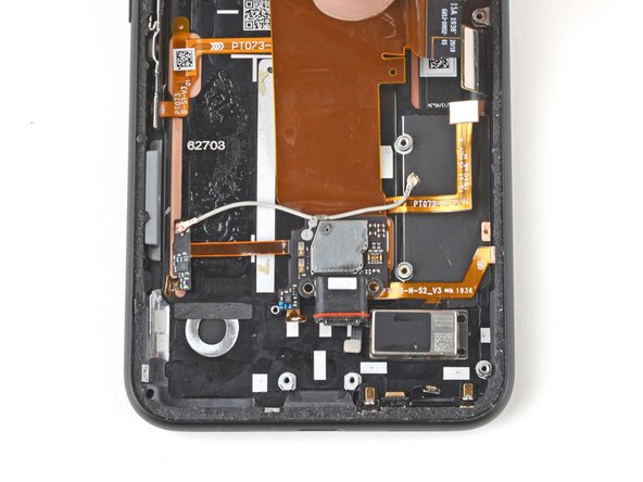 Google Pixel 4 Screen Replacement, Remove the charging assembly: crwdns2935265:047crwdnd2935265:02crwdnd2935265:03crwdne2935265:0