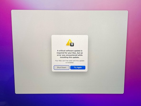 MacBook Pro Critical Software Update Is Required - iFixit