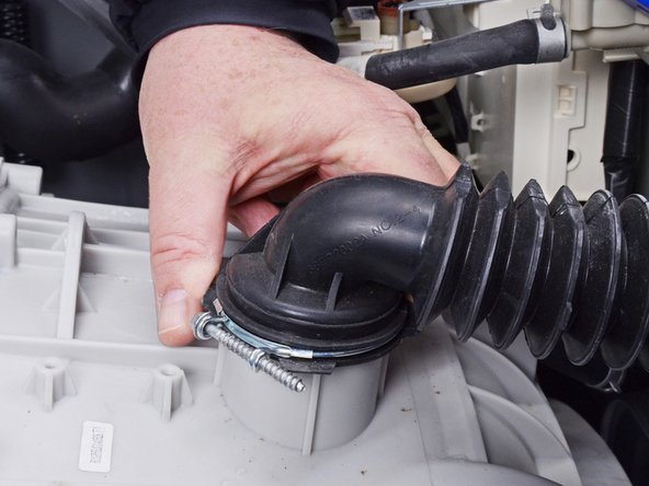 LG Front Load Washing Machine Vent Valve Plunger Replacement, Reposition the vent hose: crwdns2935265:015crwdnd2935265:02crwdnd2935265:03crwdne2935265:0