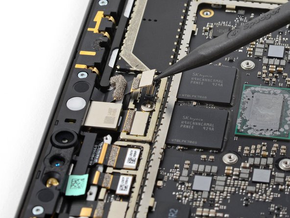 Microsoft Surface Pro X Volume Button Cable Replacement, Disconnect the sensor bar components: passo 95, immagine 2 di 3