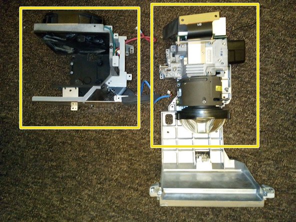 Smart UF75 DLP Projector Disassembly, Separate the lamp housing: crwdns2935265:016crwdnd2935265:03crwdnd2935265:03crwdne2935265:0