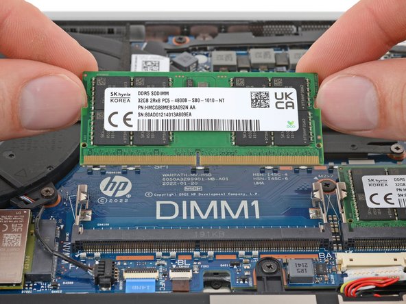 HP EliteBook 840 G9 Memory Module Replacement, Remove the memory module: crwdns2935265:011crwdnd2935265:03crwdnd2935265:03crwdne2935265:0