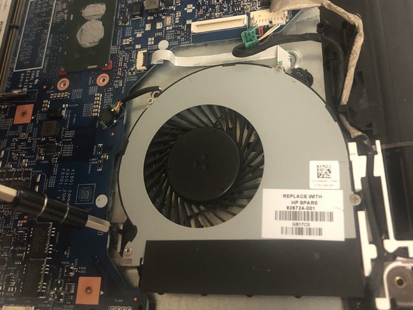 HP 17-bs049dx Fan Replacement, Fan: crwdns2935265:06crwdnd2935265:03crwdnd2935265:03crwdne2935265:0