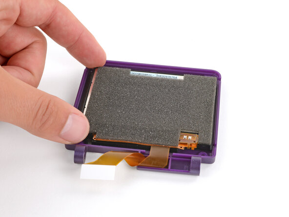 How to Reshell Your Game Boy Advance SP, Lay the screen in place: crwdns2935265:036crwdnd2935265:02crwdnd2935265:02crwdne2935265:0