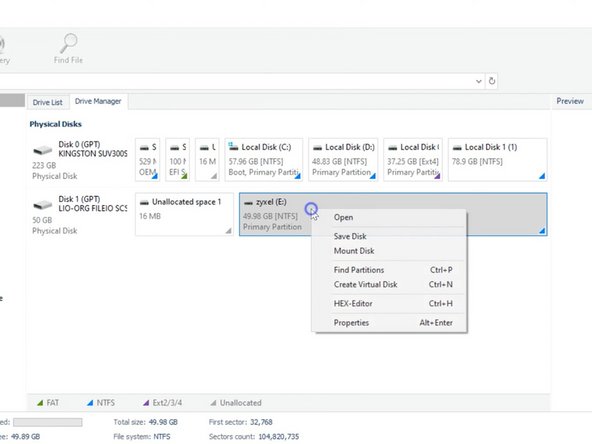 How to recover accidentally removed data from NAS, How to recover data from an iSCSI disk: step 7, image 2 of 2
