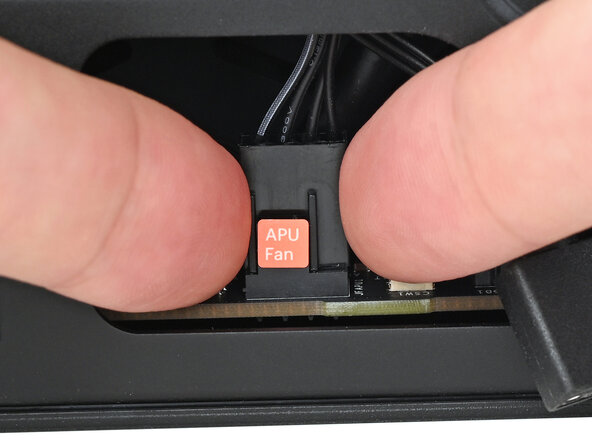 Framework Desktop DIY Edition Quick Start Guide, Connect the fan: crwdns2935265:018crwdnd2935265:02crwdnd2935265:02crwdne2935265:0