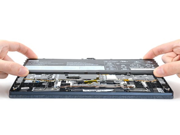 Lenovo Yoga 6 13ALC6 Battery Replacement, Remove the battery: crwdns2935265:09crwdnd2935265:02crwdnd2935265:03crwdne2935265:0