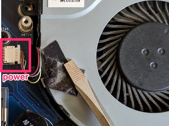 Asus Zenbook Pro UX501VW keyboard Replacement, Remove Right Cooling Fan: step 8, image 2 of 2