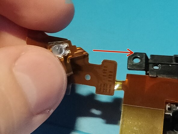 Sony A7 II Top Flex Cable replacement, Inserting AF assist lamp: crwdns2935265:039crwdnd2935265:02crwdnd2935265:03crwdne2935265:0