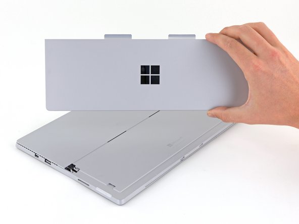 Microsoft Surface Pro 4 Kickstand Replacement, Remove the kickstand: crwdns2935265:04crwdnd2935265:03crwdnd2935265:03crwdne2935265:0