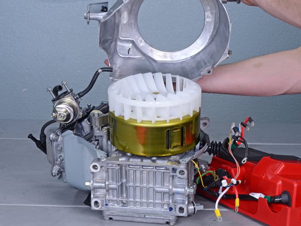 Honda 3000 Watt Generator EB3000CK2A Rotor and Stator Assembly Replacement, Remove the fan housing: step 38, image 3 of 3