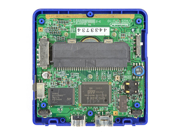 Nintendo Game Boy Advance SP Buttons Replacement, Remove the motherboard screws: crwdns2935265:010crwdnd2935265:02crwdnd2935265:02crwdne2935265:0