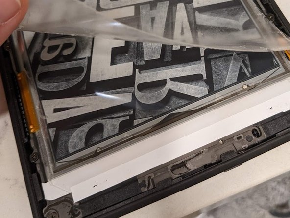 Kindle PW2 fix screen scratch (replace screen surface layer/ light guide Replacement), The nanomiprinted anti-glare light: step 4, image 3 of 3