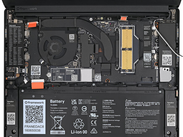 Framework Laptop 13 Pro Mainboard Replacement, Remove the Mainboard screws: step 24, image 2 of 2