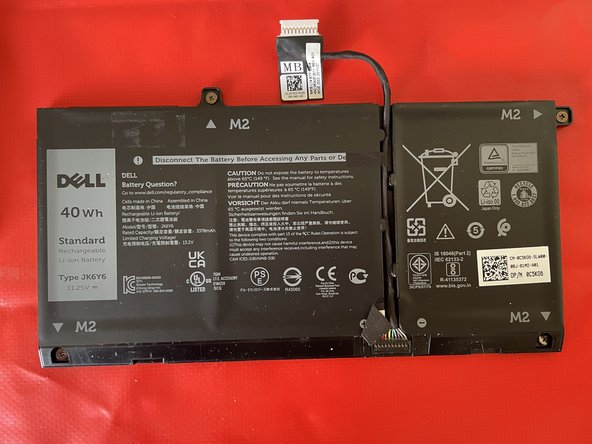 Dell Latitude 3510 Battery Replacement, Battery removal: crwdns2935265:03crwdnd2935265:03crwdnd2935265:03crwdne2935265:0