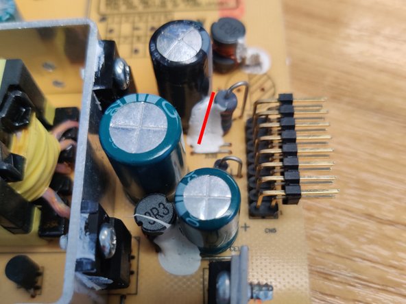 Acer AL1717 PSU Capacitors Replacement, Remove faulty capacitors: crwdns2935265:010crwdnd2935265:02crwdnd2935265:03crwdne2935265:0