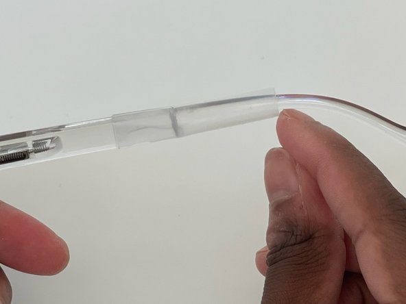 How to Fix a Broken Temple Arm of Gaoye Blue Light Eyeglasses: step 8, image 3 of 3