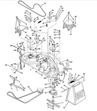 Craftsman gt5000 best sale deck parts