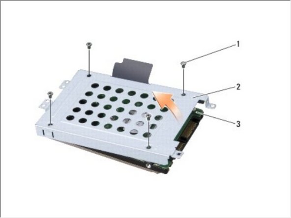 Dell Studio 1735 Hard Drive Replacement: step 4, image 2 of 2