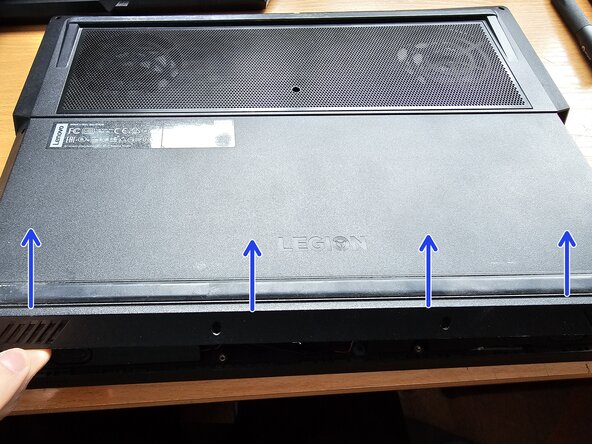 Lenovo Legion Y530-15ICH Upper Case with Keyboard Replacement, Remove the base cover: crwdns2935265:01crwdnd2935265:02crwdnd2935265:03crwdne2935265:0