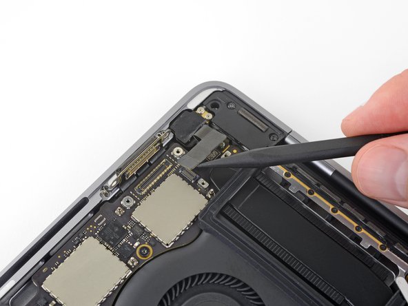 MacBook Pro 13" Touch Bar Late 2016 Battery Replacement, Disconnect the headphone jack: step 35, image 2 of 3