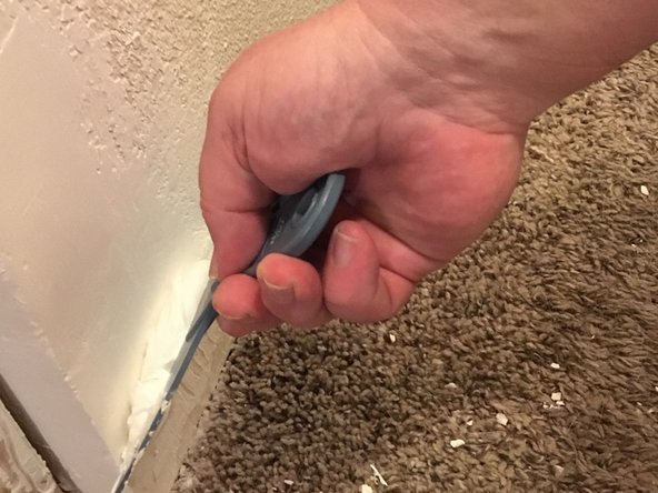 Be careful to not wet down the patch with too much water. Only minimum amount of dampness needed to wipe away sanding dust.