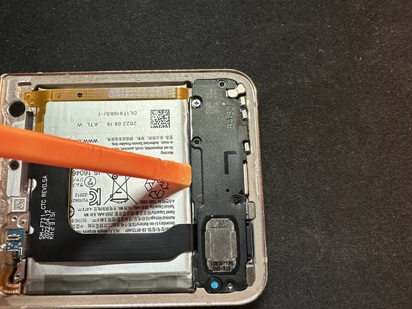 Samsung Galaxy Z Flip 4 Display Replacement, Remove Speaker Assembly: step 6, image 2 of 3