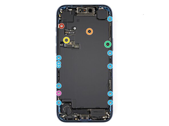 iPhone 17 Pro Max Battery Replacement, Remove the battery screws: crwdns2935265:024crwdnd2935265:01crwdnd2935265:02crwdne2935265:0