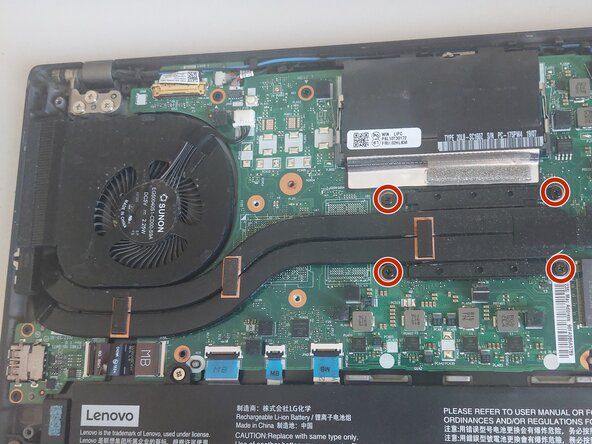 Lenovo ThinkPad T480s Thermal Paste Replacement, Changing the thermal paste.: crwdns2935265:02crwdnd2935265:01crwdnd2935265:03crwdne2935265:0