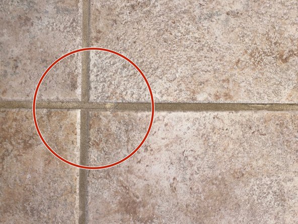 Cracked Grout Replacement, Cracked Grout: step 1, image 1 of 2