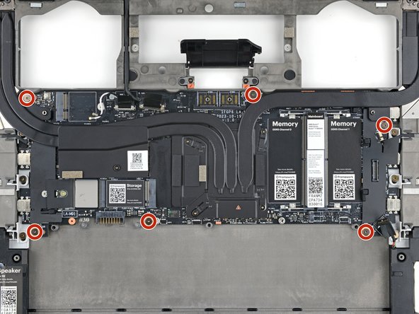Framework Laptop 16" Mainboard Replacement, Remove the mainboard screws: 手順 36、 3の画像 2