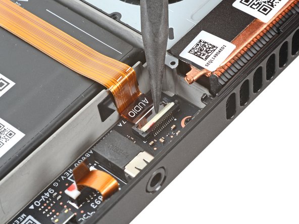 Steam Deck Audio Board Replacement, Disconnect the audio cable: crwdns2935265:09crwdnd2935265:02crwdnd2935265:02crwdne2935265:0
