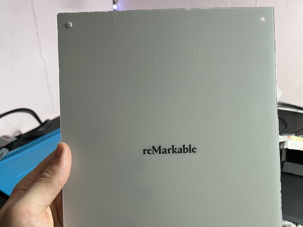 Disassembling reMarkable 2 for a stuck power button, Opening the back of the device: step 1, image 3 of 3