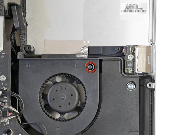 iMac Intel 27" EMC 2429 Optical Drive Fan Replacement, Optical Drive Fan: crwdns2935265:015crwdnd2935265:02crwdnd2935265:03crwdne2935265:0