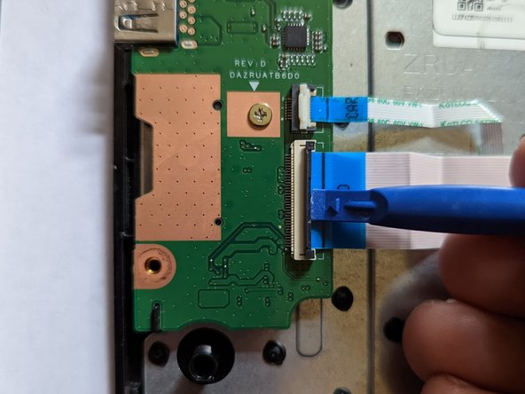 Acer Chromebook cb3-532-c47c Keyboard / Palm Rest Replacement, Remove the Motherboard Cable: crwdns2935265:030crwdnd2935265:02crwdnd2935265:02crwdne2935265:0