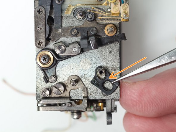 Pentax LX Mirror Box Mechanism Disassembly, Remove mirror damper: stap 0, afbeelding 2 van 2
