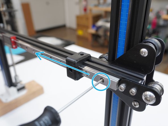 CR-10 V2  Linear Rail Kit Hotend Installation, Mounting the Rail: step 4, image 3 of 3