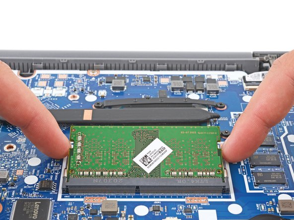 Lenovo IdeaPad 3-15IIL05 RAM Replacement, Remove the RAM: crwdns2935265:011crwdnd2935265:02crwdnd2935265:03crwdne2935265:0